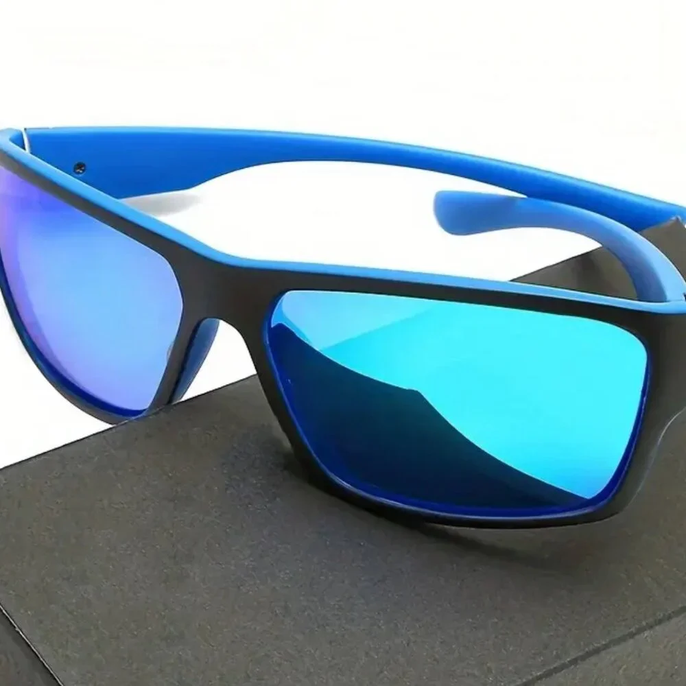 Polarized Sunglasses Men Outdoor Sports Driving Fishing Trendy Shade Wrap Around